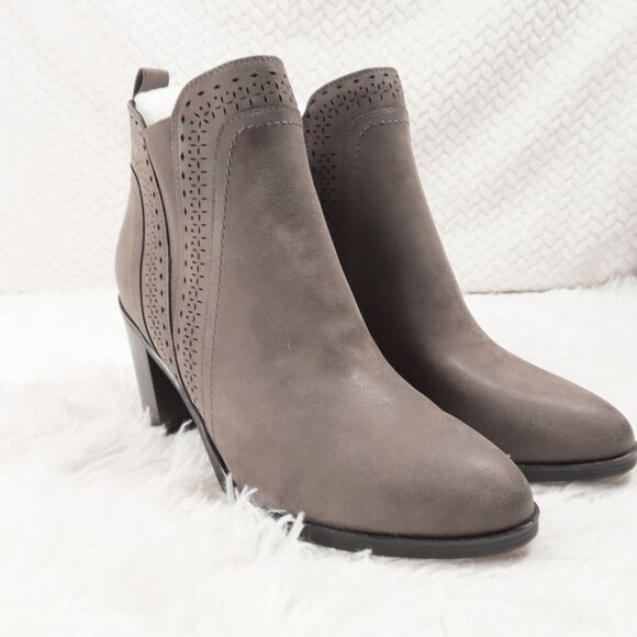 Mia Dark Grey Sutton Ankle Bootie 11 - Picture 1 of 7